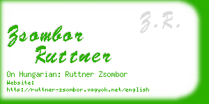 zsombor ruttner business card